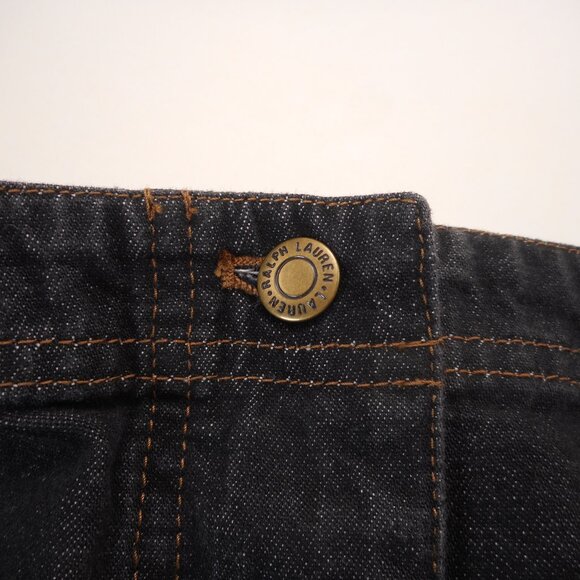 Lauren Ralph Lauren Jean Co. Women’s 18W Denim Skirt Black Button-up NWT Vintage - Picture 9 of 11